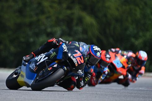 Hasil Moto2 GP Aragon - 2 Anak Didik Rossi Crash, Sam Lowes Juara