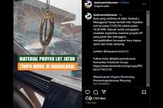 Video Viral, Mobil Kejatuhan Material Proyek LRT