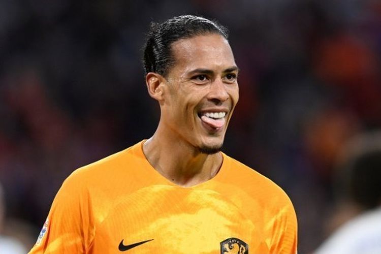 Hasil Belanda vs Belgia: Ekspresi Virgil van Dijk seusai mencetak gol pada laga UEFA Nations League Liga A4 yang mempertemukan timnas Belanda vs Belgia di Johan Cruyff ArenA, Amsterdam, Senin (26/9/2022) dini hari WIB.