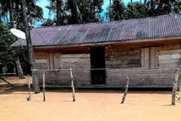 Tiga desa di Kecamtan Waoyla Timur  Kabupaten Aceh Barat terendam banjir luapan air sungai Krueng Bhai