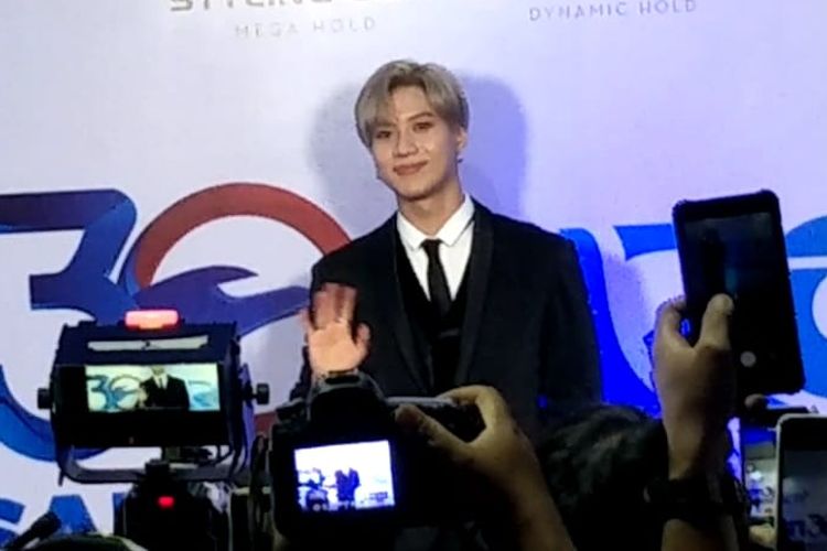 Taemin SHINee dalam acara RCTI 30 Anniversary Celebration yang digelar di Ecovention Ancol, Jakarta Utara pada Jumat (23/8/2019).