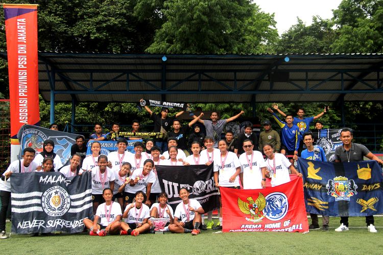 Arema FC women saat mengikuti turnamen di Jakarta pada tahun 2023 lalu.
