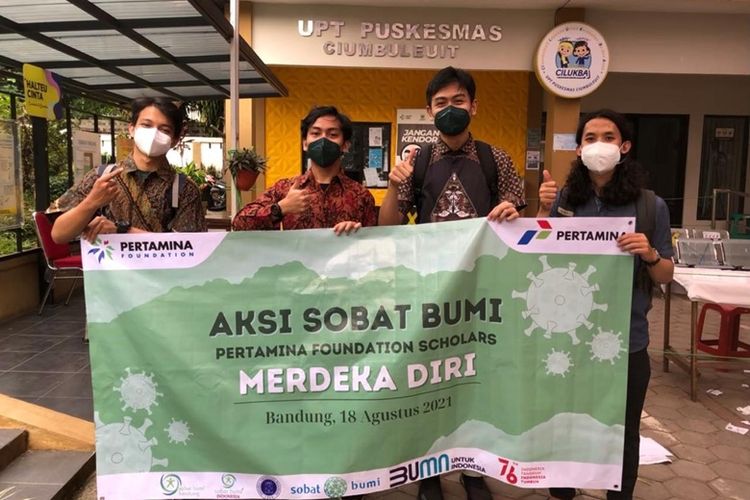 Aksi Sobat Bumi yang digagas Pertamina mengajarkan nilai adaptif dan kolaboratif kepada pesertanya.