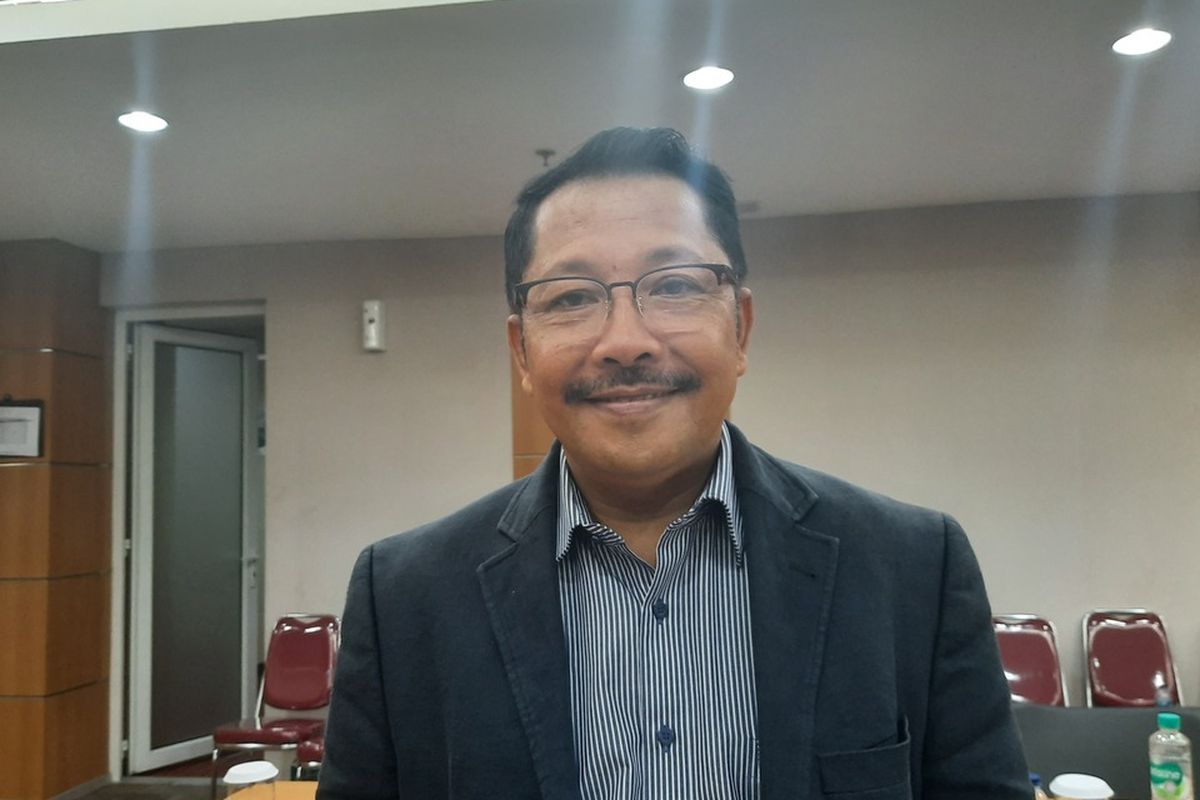 Anggota Komisi B Gilbert Simanjuntak di Komisi B, DPRD DKI, Senin (3/2/2020)