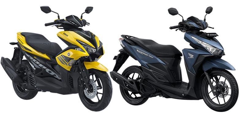 Yamaha Aerox 155 VVA tantang Honda Vario 150.