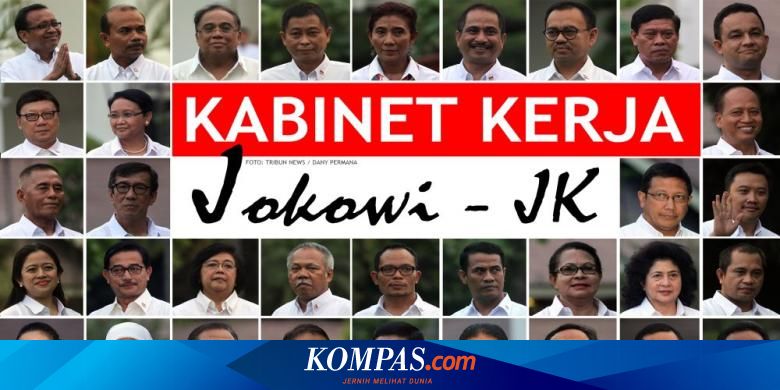 Inilah Susunan Kabinet Kerja Jokowi Jk