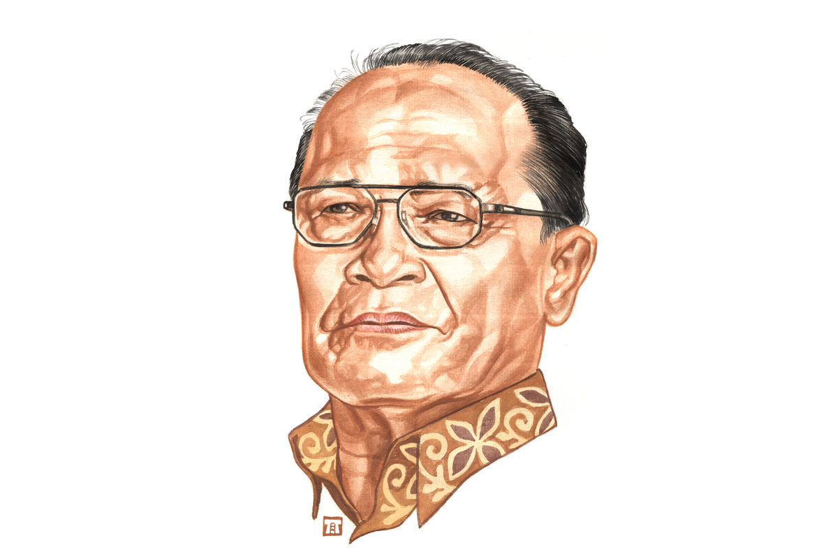 Ilustrasi foto wajah Ahmad Syafii Maarif