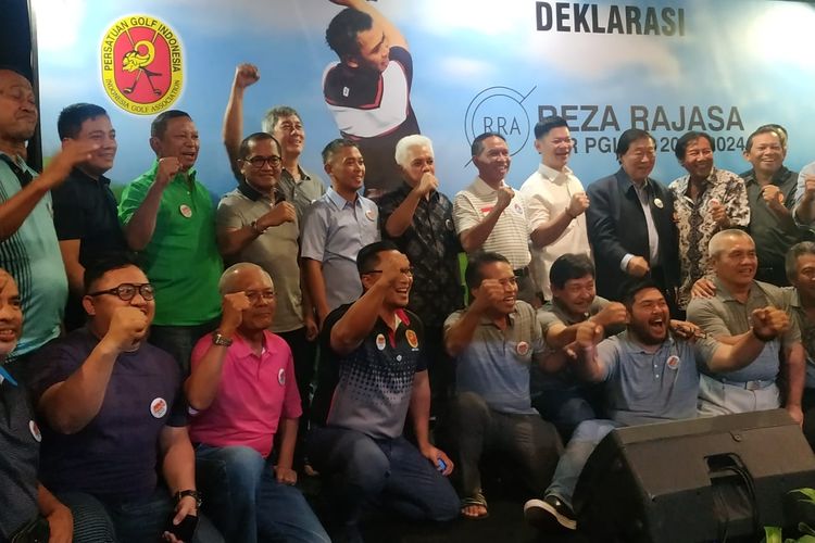 Reza Rajasa resmi mencalonkan diri sebagai Ketua Umum PGI DKI Jakarta Raya periode 2020-2024, di Lapangan Golf Pondok Indah, Jakarta, Kamis (16/1/2020).