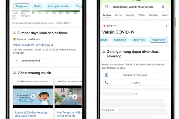 Vaksin Covid-19 jadi salah satu topik pencarian terpopuler masyarakat Indonesia di Google.