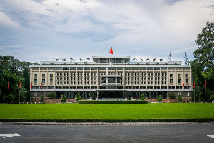 Independence Palace atau dikenal sebagai Istana Reunifikasi di Ho Chi Minh City, Vietnam