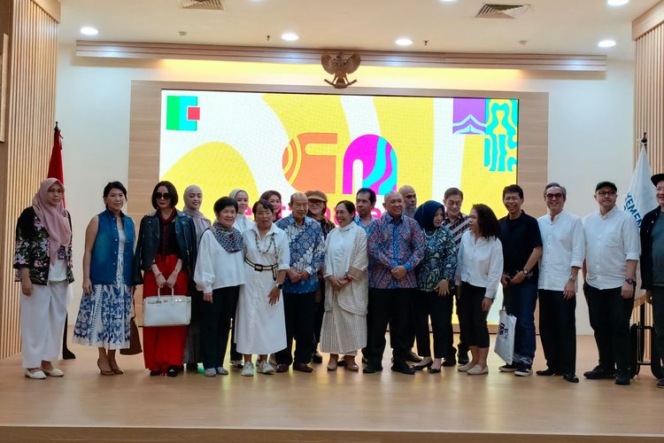 Kemenkop UKM, Konferensi Pers Cerita Nusantara 2023 Di Auditorium Lantai 2 Kementerian Koperasi dan UKM, Jakarta Selatan pada Kamis (23/11/2023)