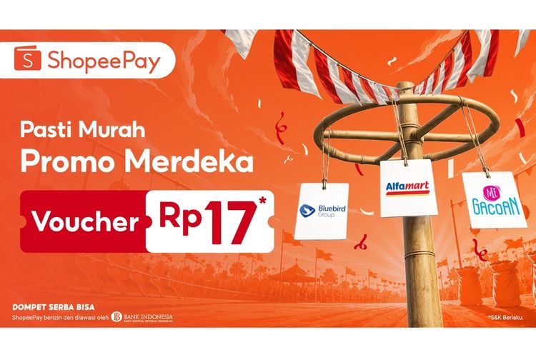 Rayakan HUT RI, ShopeePay Hadirkan Promo Rp 17 untuk Berbagai Kebutuhan Sehari-hari