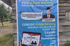 Poster Ajakan Pilih Kotak Kosong Bergambar Ketua KPU Beredar di Dharmasraya