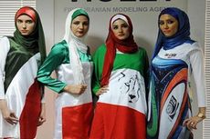 Busana Muslim Tema Piala Dunia 2014 untuk Perempuan Iran