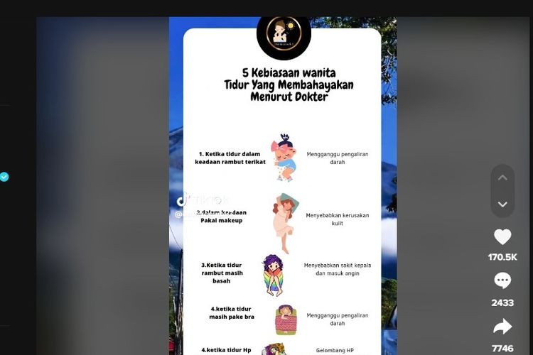 Kebiasaan tidur wanita yang dianggap berbahaya, apa saja?