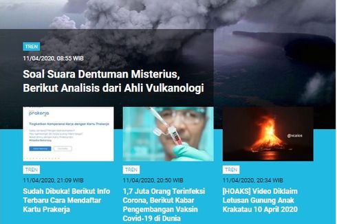 [POPULER TREN] Erupsi Gunung Anak Krakatau | Pendaftaran Kartu Prakerja