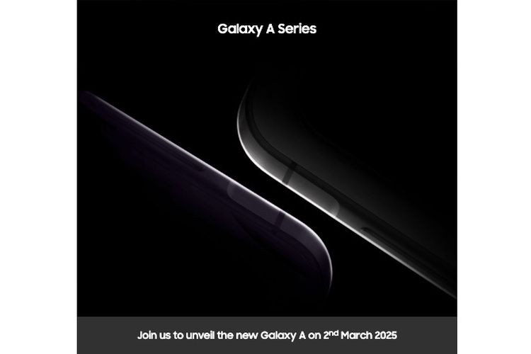 Poster undangan pelncuran Galaxy A Series.