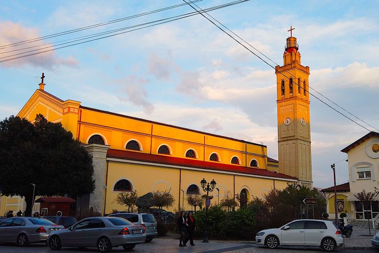 Gereja Katholik Bunda Maria di Skodra, Albania Utara. Foto diambil pada Februari 2024.