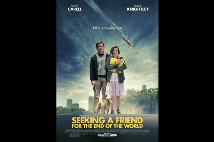 Steve Carell dan Keira Knightley dalam film komedi romantis Seeking a Friend for the End of the World (2012).