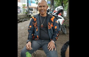 Kang Pipit alias Ica Naga, pemain sinetron dan film Preman Pensiun.
