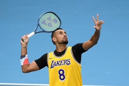 Tribute to Kobe Bryant, Nick Kyrgios Kenakan Jersi The Black Mamba di Australian Open