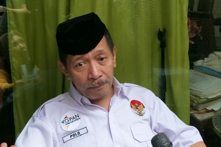 Komedian Polo dalam sebuah diskusi di kawasan Gunawarman, Jakarta Selatan, Jumat (9/8/2019).