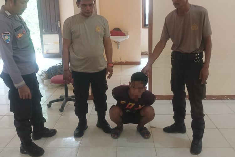 Pelaku pencurian toko kelontong di Nunukan Kaltara DAS (33). Si pencuri beralasan nekat membobol toko tetangganya demi susu anak