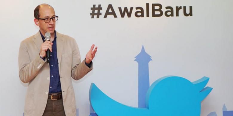 CEO Twitter Dick Costola saat berkunjung ke Jakarta untuk meresmikan kantor Twitter Indonesia, Kamis (26/3/2015).