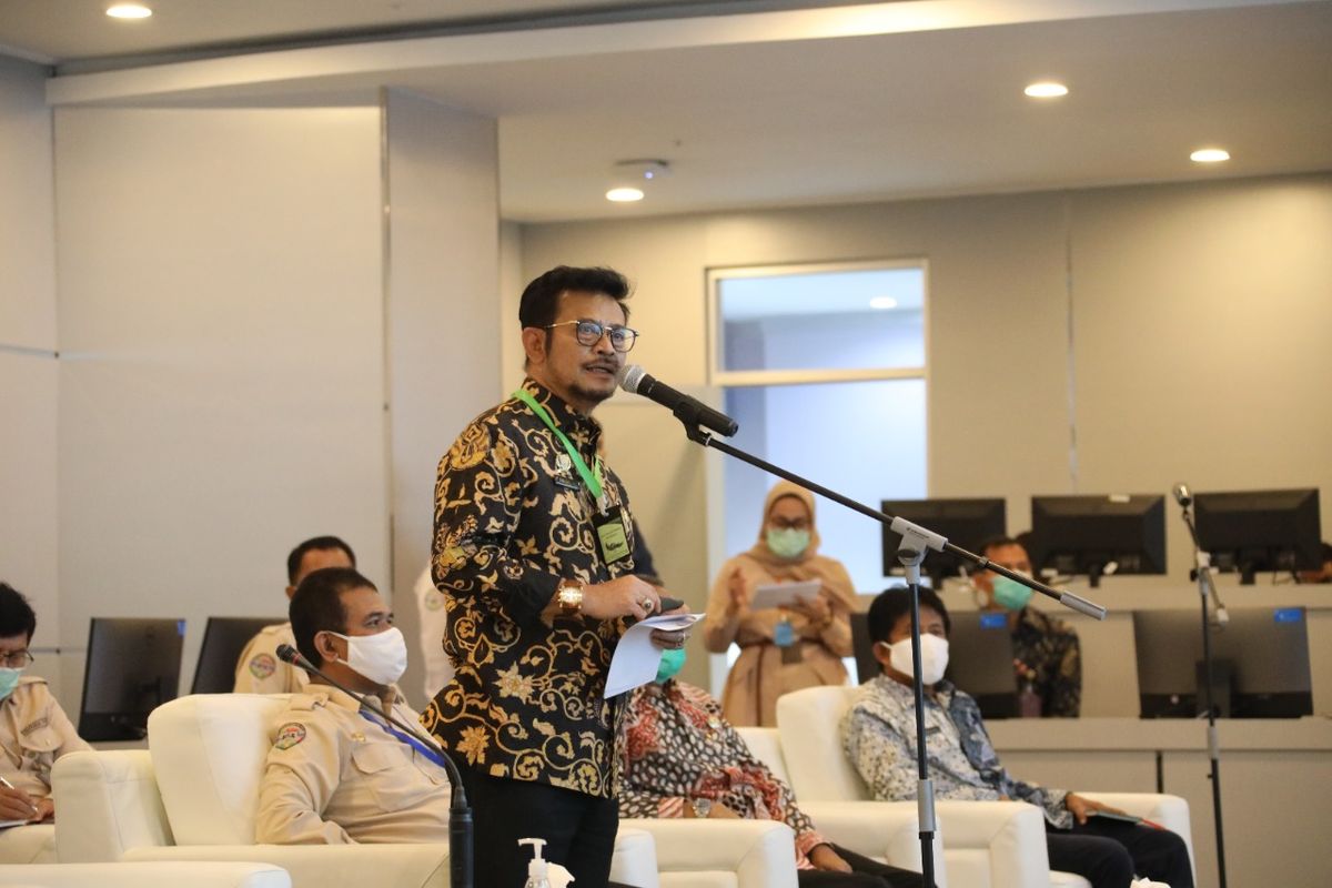 Menteri Pertanian, Syahrul Yasin Limpo membuka Gerakan Percepatan Tanam, Selasa (12/05/2020).
 
