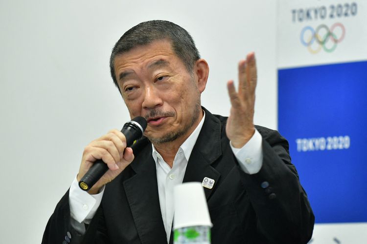 El Director Ejecutivo Creativo de los Juegos Olímpicos y Paralímpicos de Tokio, Hiroshi Sasaki, habló en una conferencia de prensa el 31 de julio de 2018 en las fiestas de apertura y clausura en Tokio.