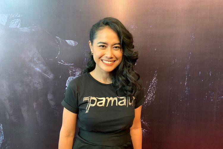 Aktris Putri Ayudya saat ditemui dalam press screening film Pamali, di CGV Grand Indonesia kawasan Jakarta Pusat, Jumat (30/9/2022). 