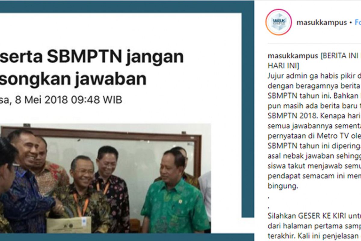 Paska pelaksanaan SBMPTN, netizen galau soal sistem baru penilaian.