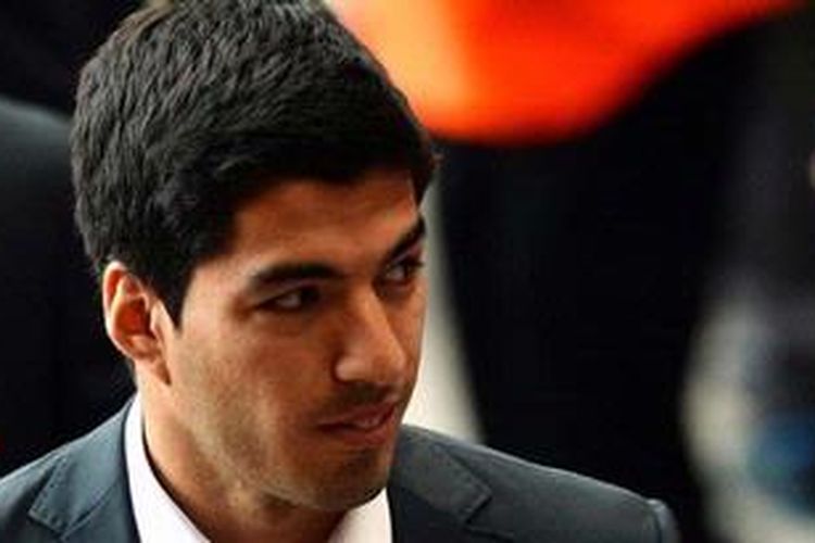 Penyerang Liverpool, Luis Suarez.