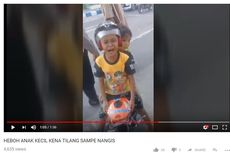 [KLARIFIKASI] Viral, Video Bocah TK Naik Motor dan Menangis Saat Ditilang Polisi