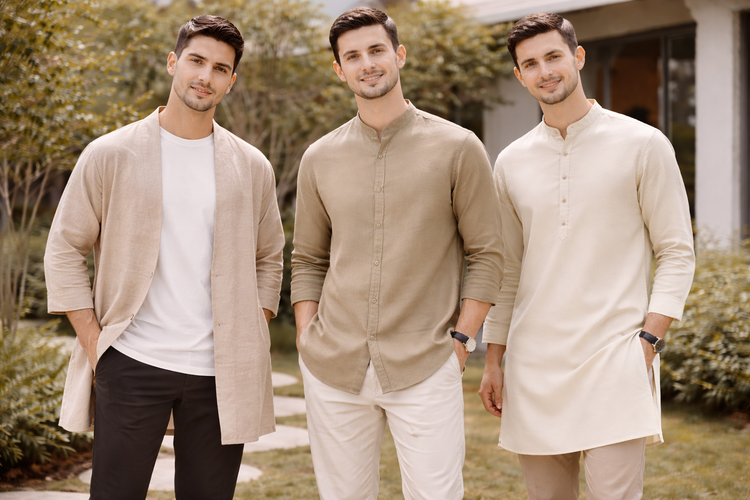 Inspirasi model baju lebaran pria 2026