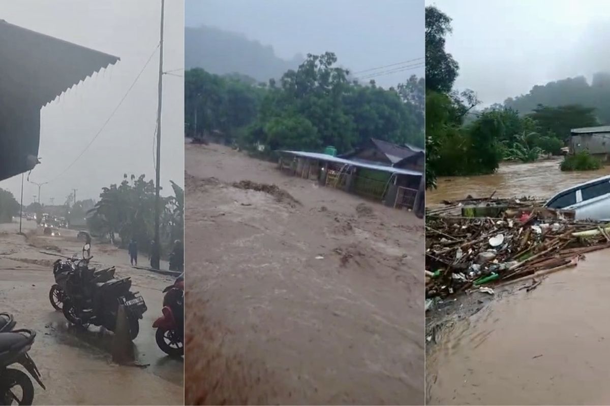 Banjir di Bandar Lampung, Jalan Lintas Sumatera Lumpuh