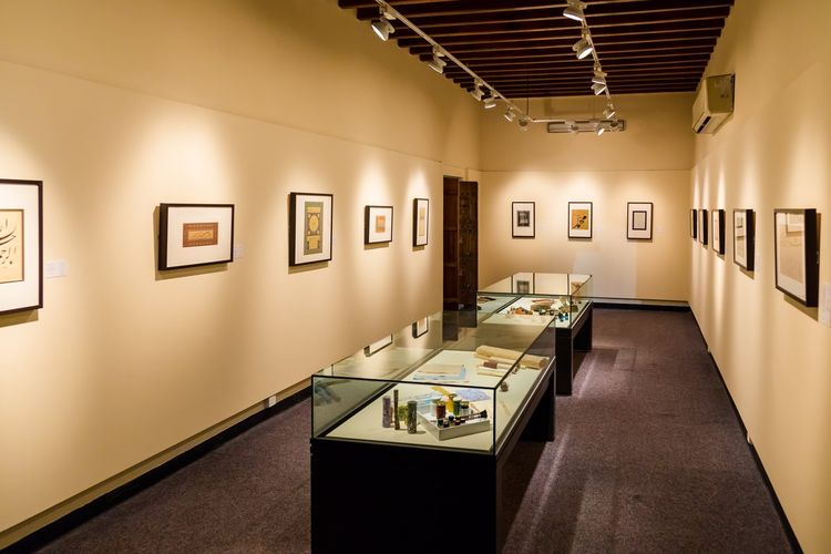 Ilustrasi salah satu bagian Sharjah Calligraphy Museum atau Museum Kaligrafi Sharjah di Sharjah, Uni Emirat Arab.