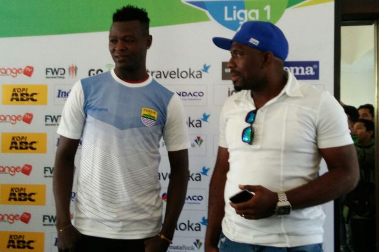 Ezechiel NDouassel sudah tiba di Graha Persib, Selasa (8/8/2017). 