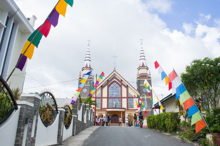 Desa Wisata Ngilngof di Kecamatan Manyeuw, Kei Kecil, Kepulauan Kei, Kabupaten Maluku Tenggara, Kamis (28/10/2021).