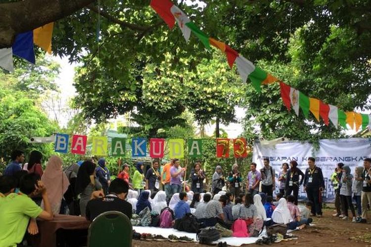 Ratusan anak muda penerima (BPI) Lembaga Pengelola Dana Pendidikan (LPDP) Kementerian Keuangan menggelar acara Socio Tech Day yang digelar di Wisma Hijau, Depok, Jawa Barat, Sabtu (13/8/2016).  