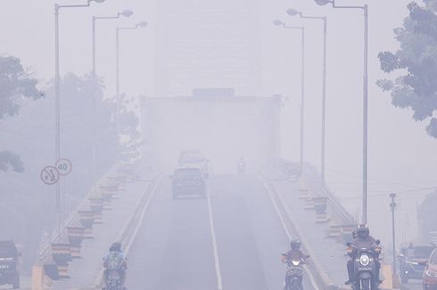 Akibat Kabut Asap,  Kualitas Udara Palangkaraya Masuk Kategori Berbahaya