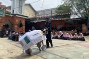 Sebelum dikurbakan, Kambing di Ponpes Sukabumi Ikuti Teatrikal