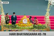 Hari Bhayangkara Ke-78, Iriana Jokowi Berikan Potongan Tumpeng ke Peraih Hoegeng Awards 2023