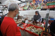 Ganjar Kunjungi Pasar Manis Purwokerto, Pedagang: Harga Sayur dan Telur Naik