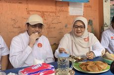 Suswono Makan Nasi Uduk Sepiring Berdua dengan Istri di Kebon Kacang