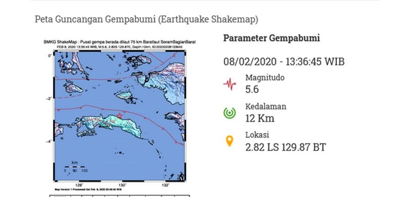 berita seram bagian timur Komentar Berita Gempa Magnitudo 5 4 Guncang Seram Bagian 