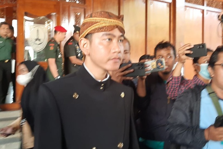 Wali Kota Solo Gibran Rakabuming Raka di Solo, Jawa Tengah, Selasa (19/12/2023).