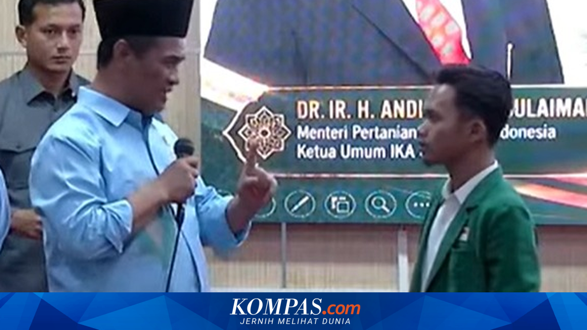 Respons Mentan Amran Saat Diteriaki Mahasiswa di IAIN Gorontalo: Jangan Kamu Berteriak, Bawa Pulang Traktor