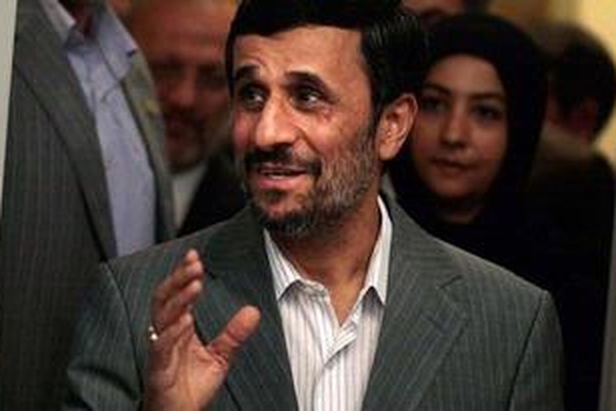 Presiden Iran Mahmoud Ahmadinejad 