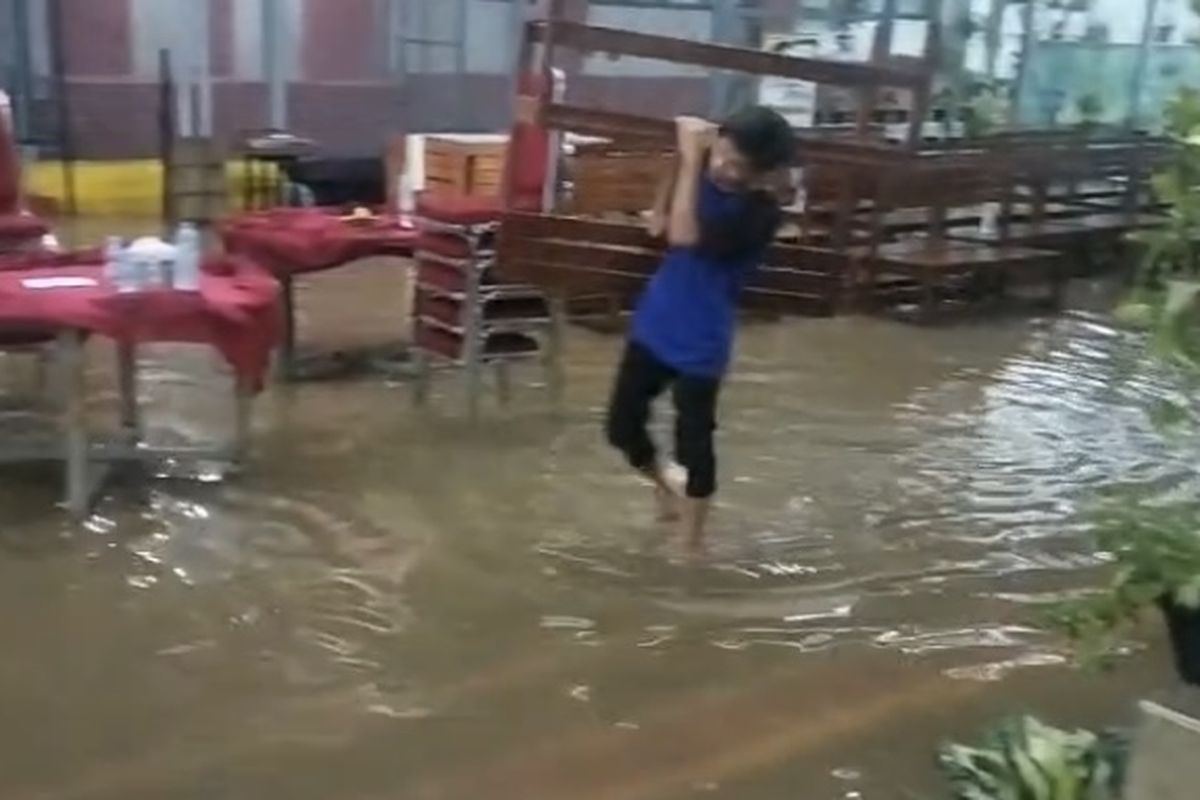 Rutan Cilodong Sempat Terendam Banjir Setinggi 50 Cm